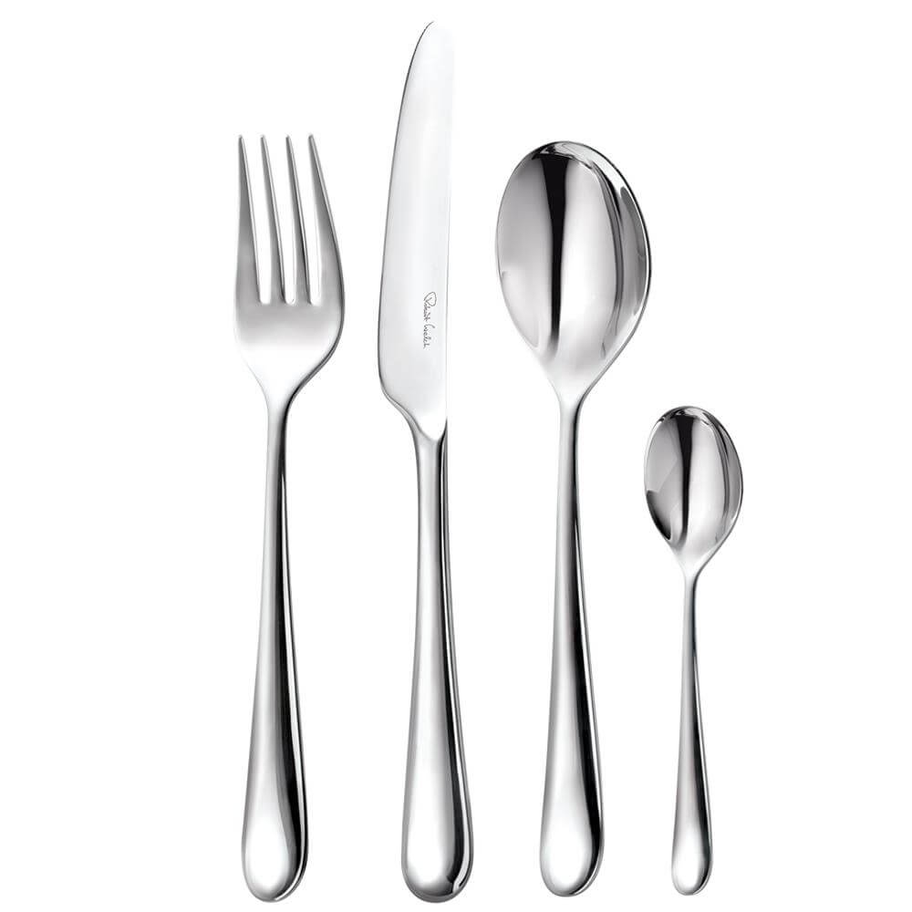 Robert Welch Kingham Bright Stainless Steel Cutlery 24 Piece Set